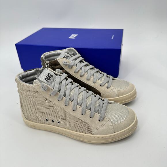 P448 New in Box Skate Prisma Sneaker High Top Gold Metallic // 36 - Picture 5 of 16